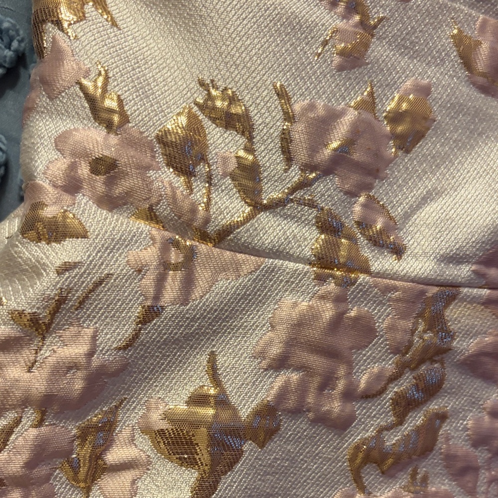 B Darlin Pink and Gold Floral Mini Dress - Picture 7 of 7